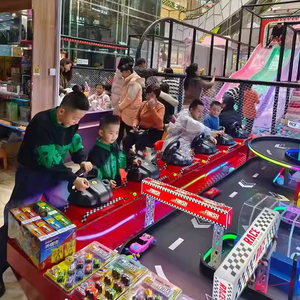 Ensemble de course de voitures pour enfants à 8 joueurs-Compétition de vitesse avec télécommande intérieure pour terrains de jeux et centres familiaux - Product Image 3