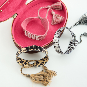 J & D braccialetto con lettere intrecciate in corda dolce e fredda bracciale regolabile gioielli alla moda bracciale - Product Image 5