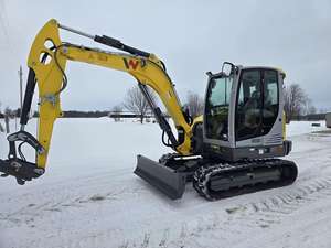 Mini-excavatrice diesel Wacker Neuson EZ50 à haute performance et à bas prix, 5 tonnes, excavatrice à queue zéro, machine compacte à vendre - Product Image 4