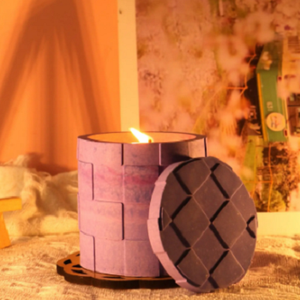 โถเทียนเซรามิกที่ใส่เทียนที่ทำจากโลหะหรูหราและโคมไฟของตกแต่งบ้านที่ทนทานและมีสไตล์ - Product Image 5