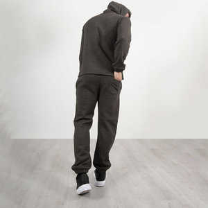 Premium Quality Heavy Weight <b>Pullover</b> Tracksuit Custom Printed Logo 100% Cotton Loose Fit Tracksuits For <b>Man</b> - Product Image 3