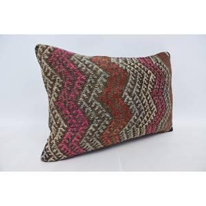 Almohada Kilim Bohemia Multicolor, cojín de seda de lujo de 16x24 pulgadas, patrón de estampado Vintage tejido para uso en el suelo del sofá para Navidad - Product Image 3