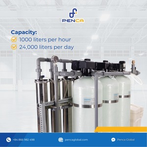Máquina de Tratamiento de Agua a Escala Industrial Penca 1000L/H, Tecnología de Ósmosis Inversa, Plantas Comerciales de Embotellado de Agua con Motor - Product Image 5