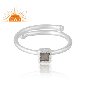 Nuevo diseño, anillo de piedras preciosas de labradorita Natural de Plata de Ley 925, joyería de diseño personalizado para mujer, regalo para ella - Product Image 3