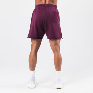 Pantalones cortos deportivos desgastados de algodón 100% para hombre con logotipo personalizado bordado Sun Faded Color sólido Cordón de calidad garantizado - Product Image 3