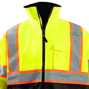 Reflectante Hi Vis Clase 3 Impermeable Lluvia Seguridad Chaqueta de invierno Último estilo y comodidad Chaqueta Logotipo personalizado Chaqueta de seguridad - Product Image 6