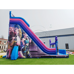 Castillo Inflable de PVC Popular, Combo con Tobogán Gigante Seco, Castillo Hinchable Comercial Portátil para Niños, Parque de Diversiones - Product Image 6