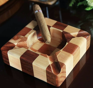 Cendrier à cigares classique et unique de luxe en bois de voyage à Dubaï avec logo personnalisé de l'Inde - Product Image 1
