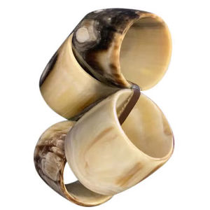 Porte-serviettes en corne de buffle, forme ronde, porte-serviettes pour hôtels de luxe, restaurants et tables de mariage, haute qualité - Product Image 1