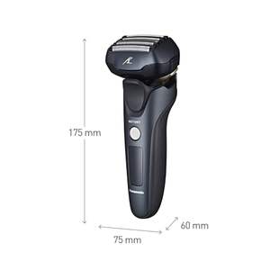 Rasoir électrique rechargeable 5 lames pour hommes, utilisation humide et sèche, étanche IPX7 avec tête multi-flex, nettoyage automatique, support de charge inclus - Product Image 1