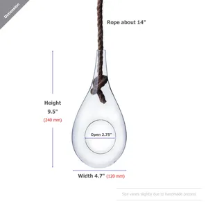 HCH0910 - ตู้เลี้ยงสัตว์แก้วใสแบบเชือก - 5 x 9.5 - Product Image 2
