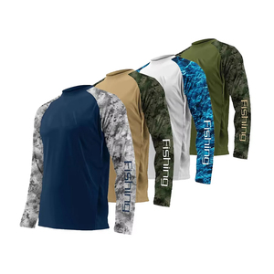 เสื้อตกปลา UPF50 + กันแดดสำหรับผู้ชายเสื้อผ้าตกปลาผ้ายืดได้ - Product Image 1