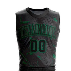 Uniformes de Baloncesto Unisex de Talla Grande, 100% Poliéster, Transpirables, Personalizables, Diseña Tu Propio Conjunto de Uniforme de Baloncesto - Product Image 4