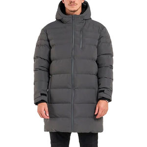 Custom <b>Men</b>' <b>S</b> Logo Cotton Puff Jaket Designer Winter Bubble Padded Coat Black Polyester Outdoor Puffer <b>Jacket</b> For <b>Men</b> - Product Image 3
