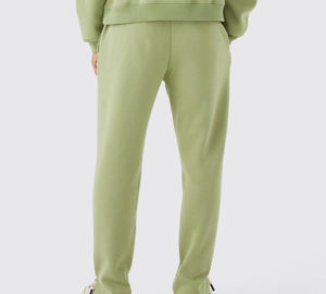 Nouveau style 2025 Logo haute qualité unisexe coton survêtement sweat à capuche zippé et pantalon de survêtement évasé ensemble survêtement pour hommes - Product Image 3