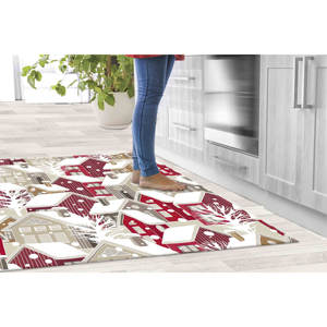 Tapis imprimé - Tapis à thème hivernal, Tapis de Noël, Tapis de Noël, Tapis paysager, Tapis en velours - Product Image 4
