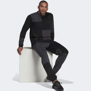 Estilo Casual de los hombres de talla grande suelta ajuste francés Terry hombres sudaderas raglán de manga larga de longitud regular impresión de pantalla personalizada - Product Image 5