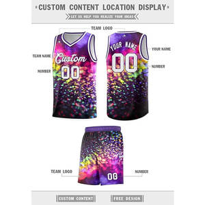 Sublimation de logo personnalisé maillot vêtements de sport en polyester respirant bon marché imprimé ensembles de basket-ball d'entraînement uniforme sans manches - Product Image 2