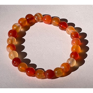 สร้อยข้อมือคริสตัลสีแดงธรรมชาติขนาด8มม. สร้อยข้อมือคริสตัลบำบัดตามหลักฮวงจุ้ยของขวัญเครื่องประดับแฟชั่นทำจากสแตนเลส - Product Image 3