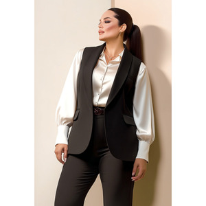 Combinazione Casual-ufficio nero taglie forti da donna: eleganza e Comfort insieme - Product Image 3
