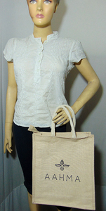 Wholesale <b>Jute</b> <b>Shopping</b> <b>Bag</b> with Laminated Interior for Retail Stores Promotions & Branding - Product Image 2