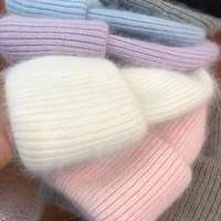 Bonnet unisexe en mohair tricoté pour l'hiver, personnalisable avec logo, chaud, long, pour le sport, la plage, le quotidien, les activités de plein air, les voyages, la pêche, broderie