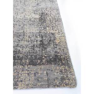 Uvenuti Abstract Pattern Wool & Bamboo Silk Hand Knotted <b>Rug</b> Grey & <b>Black</b> for Home Use-(1502) - Product Image 4