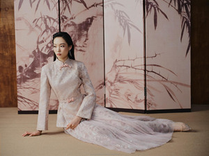 "वसंत अनुग्रह" ब्लेज़र और स्कर्ट के साथ सेट-विटेनेज़ पारंपरिक पोशाक सुरुचिपूर्ण क्लासी पोशाक - Product Image 5