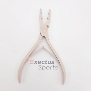 Peach Stainless Steel High Quality Hair Extension <b>Pliers</b> Tools Kit <b>Set</b> With Clips, Needle, Scissor and Tape in <b>plier</b> - Product Image 6