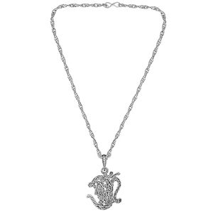 สร้อยคอหัวสิงโตสัตว์แนวร็อคทำจากสแตนเลสสตีลสร้อยคอโซ่เงินจี้สำหรับผู้ชายเครื่องประดับแฟชั่นขายส่ง - Product Image 5