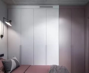 Enbl Organisateur mural 4 portes avec lumière LED sur mesure Meuble de porte en verre Placard Chambre à coucher Armoires cool Cuisine Salon Gym - Product Image 3