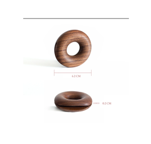 Clip de sellado de donut de madera maciza personalizado logotipo personalizado hecho a mano aceptado clip de embalaje proveedor al por mayor - Product Image 5