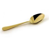 Cuillère à thé en acier inoxydable avec logo personnalisé, manche long, capacité de 10 ml, plaquée or, compatible lave-vaisselle et écologique