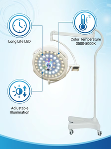 <span class=keywords><strong>Lampe</strong></span> chirurgicale mobile LED 160000 Lux, série 700, avec perles LED Cree, <span class=keywords><strong>lampe</strong></span> d'opération portable sans ombre pour salle d'urgence et clinique - Product Image 2