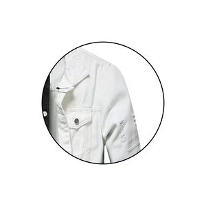 Veste moderne en denim robuste et élégante pour homme avec coupe classique et veste en tissu confortable pour homme - Product Image 4