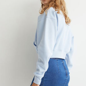 Vêtements d'hiver OEM pour femmes, sweat à capuche à demi-zip, coton de haute qualité, doublure en polyester, imperméable, séchage rapide, respirant, unisexe, vente en gros - Product Image 5