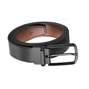 Cinturón Reversible de cuero puro de alta calidad, hebilla ajustable, logotipo personalizado, tallas grandes, cinturón de cuero PU de calidad de patente brillante para adultos - Product Image 2