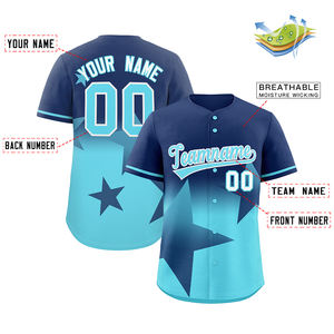 Camiseta de béisbol para adultos Unisex con cuello redondo y estampado Digital de alta calidad personalizada, de secado rápido, transpirable - Product Image 2