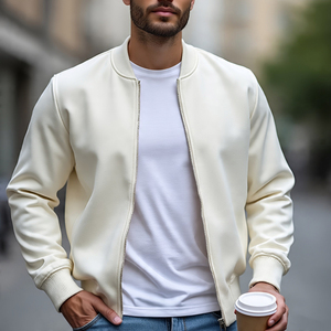 Haute Qualité Bomber Satin Vestes Hommes Broderie Satin Manteaux Plus La Taille Imprimé Patches Bomber Vestes - Product Image 2