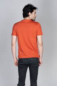 T-shirt uni pour homme 100% coton biologique Tissu tricoté Service OEM disponible - Product Image 5