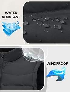 Venta Directa de Fábrica, Chaleco Acolchado con Cierre y Cuello en V, Personalizable, Transpirable, de Alta Calidad, para Hombre, Invierno, Casual - Product Image 4