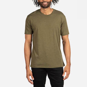 T-shirts en coton essentiels pour hommes, col rond, taille standard, ultra doux, classiques, unis - Product Image 3