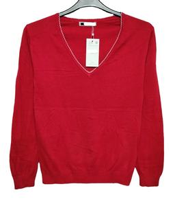 Jersey con cuello en V para mujer, Vestido de manga larga, gran oferta, suéter de algodón de punto a la moda para mujer para primavera 2025 - Product Image 5