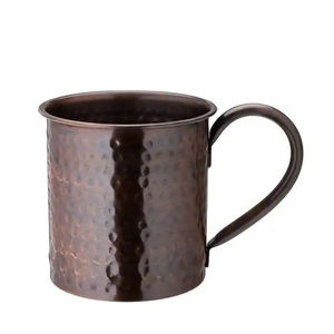 Premium 100% pur cuivre Moscou Mule tasse 16oz martelé Barware tasse prix personnalisé solide cuivre inoxydable grand café cadeau - Product Image 5