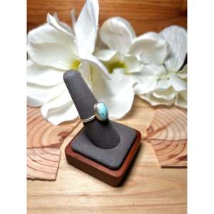 Navajo-<b>Crafted</b> Cultural Collectible Ring Golden Hill Turquoise & Sterling Silver Size 7.75 - Product Image 2