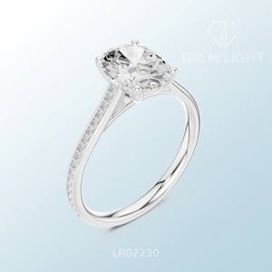 Bague ronde de haute qualité avec pierres certifiées IGI, fabrication exquise, parfaite pour les mariages, les fiançailles et les fêtes - Product Image 4