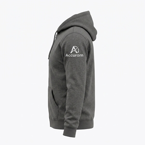 Sweat à capuche homme personnalisé en molleton bouclette épais à grammage élevé, coupe oversize, entièrement zippé, épaules tombantes, vierge, avec logo et tailles personnalisables - Product Image 2