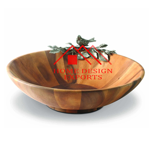 Bol à soupe en bois de manguier, best-seller, centre de table, bol en bois pour centre de table de mariage - Product Image 4