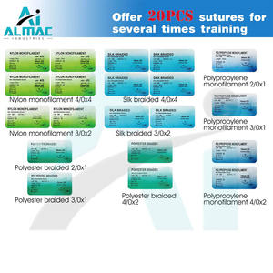 Kit de sutura médica reutilizable con certificado CE/ISO más vendido con 16 suturas y kit de entrenamiento quirúrgico Manual de piel de práctica - Product Image 6