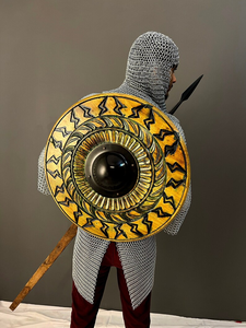 Cosplay de escudo de madera vikingo medieval. Por Calvin artesanía - Product Image 5